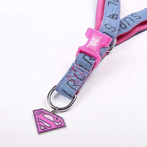 CERDÁ LIFE'S LITTLE MOMENTS Petral Perro Grande de Super Girl - Licencia Oficial Disney Super Girl®