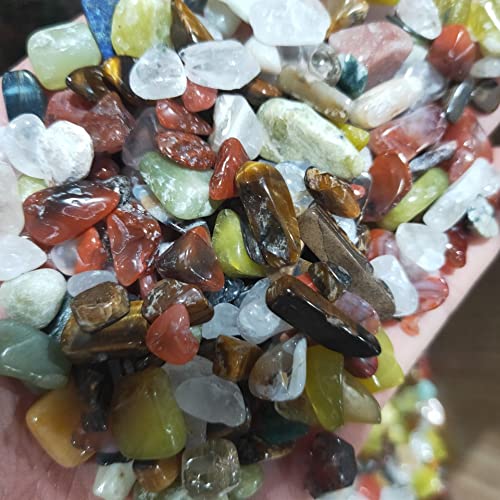 CHANWA Grava Colorida Esla de glaseado Cristal de Cristal Buda Piedras de Acuario Decoración Piedras Naturales y minerales Cristal de curación Natural (Size : 200g)