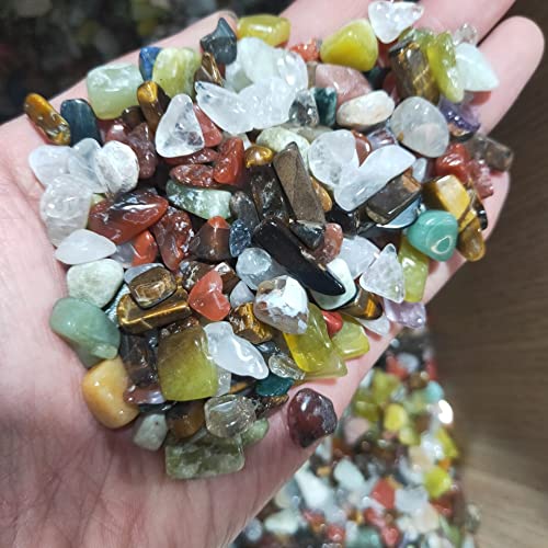 CHANWA Grava Colorida Esla de glaseado Cristal de Cristal Buda Piedras de Acuario Decoración Piedras Naturales y minerales Cristal de curación Natural (Size : 200g)
