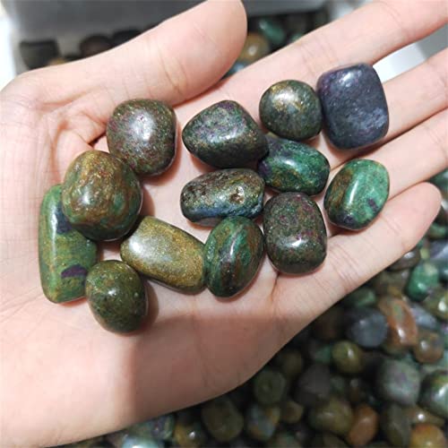 CHANWA Natural Tesoro Rojo Y Verde Arena Natural Grava Dega Abstriz De Ore Crystal Piedras Naturales Y Minerales Cristal de curación Natural (Size : 100g)