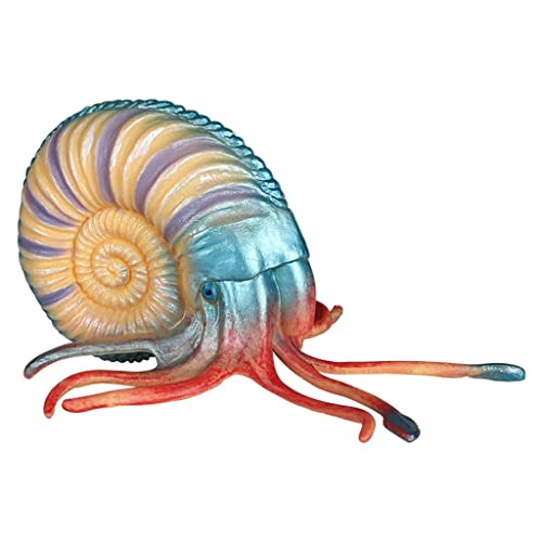 chiwanji Figuras de Caracoles Realistas, Juguetes Educativos, Acuario, Paisajismo, Pecera, Decoración, Modelo de Animal Marino, Océano, Animal Marino para Niño - Azul