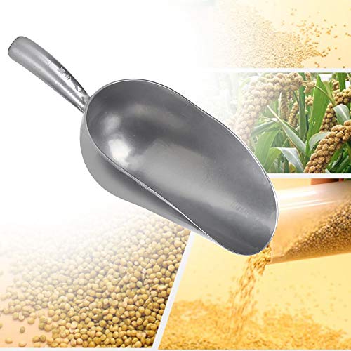 Cikonielf Pala de alimentación Espesar Aleación de Aluminio Pala de alimentación Ligera Carga Veterinaria Relleno de alimentación Pala Cuchara Surco Equipo agrícola