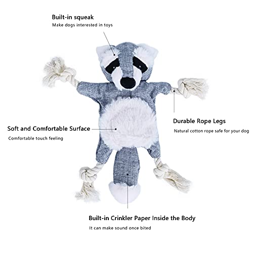 CITAMAMA Juguete para Perro Chirriante, 5 Paquete Juguetes con Sonido para Perros Juguetes de Peluche para Juguete para Masticar Cachorros Juego Interactivo para Perros