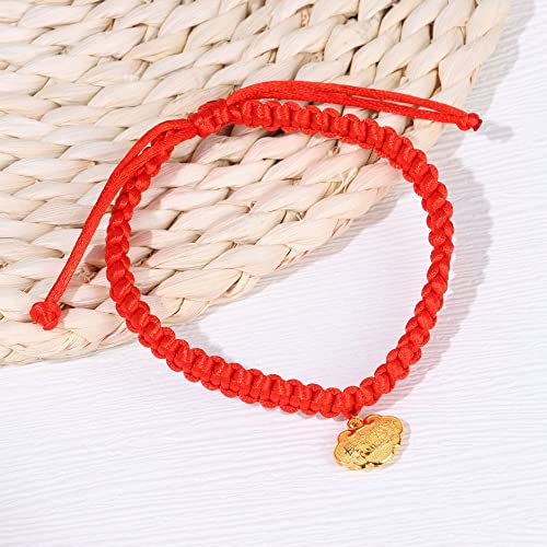 Collar de campana para mascotas con cerradura de oro de la longevidad de la cerradura del gato accesorios colgante collar de la joyería del collar del gato (XS, rojo 4)