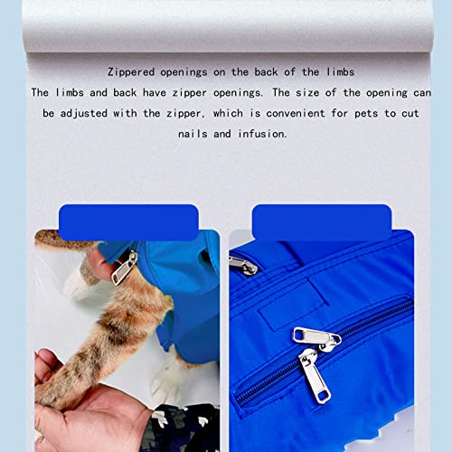 Colorful life Los Perros Y Gatos Usan Bolsa Baoding, Inyección, Infusión, Cortaúñas, Bolsa De Cuidado Multifuncional Duradera, Antiarañazos, Mascota Fija para Tirar De Las Orejas,L