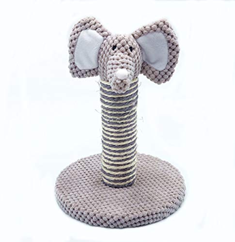Columna De Rascado Gato Gatito Interactivo De 25Cm Pinza De Juguete Interactiva Cuerda De Sisal Cubierta Forma De SimulacióN De Animales Suave Y Suave Felpa RasguñO Vertical Estiramiento