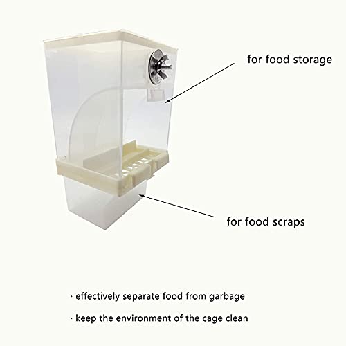 Comedero automático para pájaros, recipiente para semillas para colgar en el jardín doméstico, dispensador de comida para pájaros (250 g)