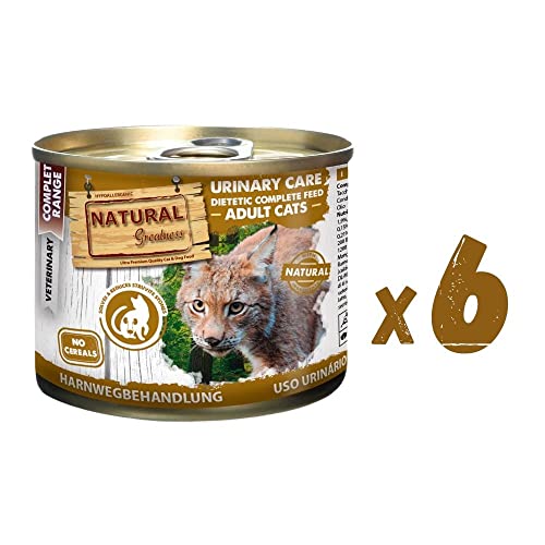 Comida húmeda para Gatos - Urinary Care prescripción Veterinaria - Natural Greatness - Pack 6 latas 200 grs | ANIMALUJOS