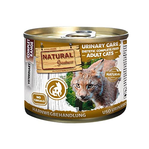 Comida húmeda para Gatos - Urinary Care prescripción Veterinaria - Natural Greatness - Pack 6 latas 200 grs | ANIMALUJOS