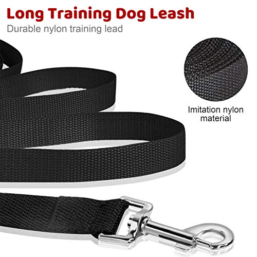 Correa de Entrenamiento para Perros, 10 m de Largo, Correa de Nailon para Perros Grandes, con asa Acolchada cómoda para Seguimiento de Mascotas, Entrenamiento, Camping, Juegos y Patio Trasero
