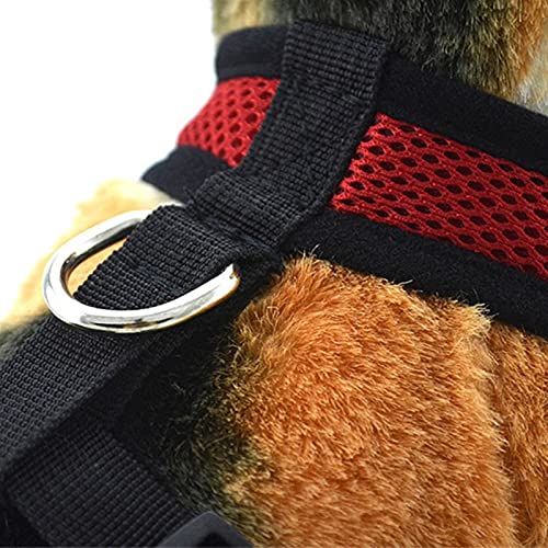 Correa Para Perro Arnés del perro chaleco ajustable suave transpirable arnés de perro nylon chaleco de malla arnés para perros collar de cachorro gato mascota perro correa de pecho Retractable Leash