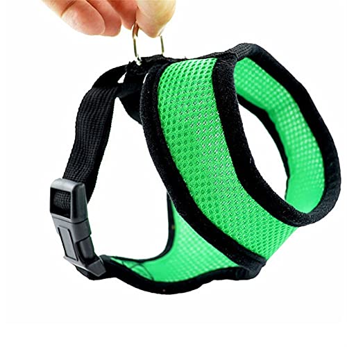 Correa Para Perro Arnés del perro chaleco ajustable suave transpirable arnés de perro nylon chaleco de malla arnés para perros collar de cachorro gato mascota perro correa de pecho Retractable Leash