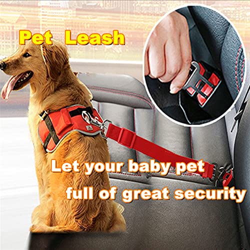 Correa Para Perro Perro gato coche seguridad seguridad ajustable asiento mascota vehículo asiento cinturón de asiento mascota leas perro magia clip suministros mascotas suministros de mascotas palanca