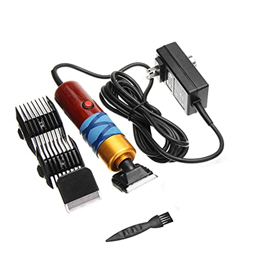 Cortadora eléctrica profesional de esquila de ovejas de 200 W, aceite de hoja de repuesto ajustable de 5 velocidades incluido para afeitar lana de piel de oveja, caballo, ganado, ganado de granja