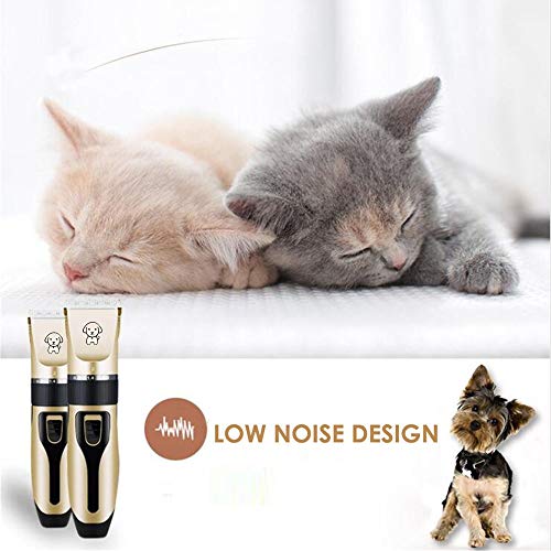 Cortapelos Perros Cortapelos Profesional Maquina de Cortar el Pelo para Perro Gato Mascotas Cortapelos para Perros Juego de Cortapelos Eléctrico Silencioso Recargable Inalámbrico de Bajo Ruido