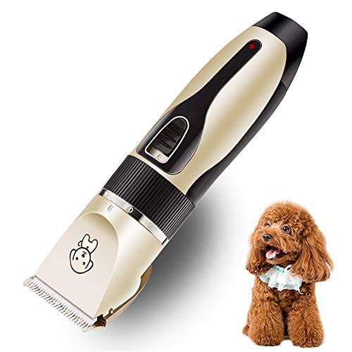 Cortapelos Perros Cortapelos Profesional Maquina de Cortar el Pelo para Perro Gato Mascotas Cortapelos para Perros Juego de Cortapelos Eléctrico Silencioso Recargable Inalámbrico de Bajo Ruido