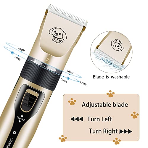 Cortapelos Perros Profesional,SIMSPEAR Eléctrico Perros Maquinillas Dog Clippers Cortapelos para Mascotas y Gatos Mascotas,Inalámbrico Carga Rápida y Bajo Ruido para Perros,Gatos y Otros Animales