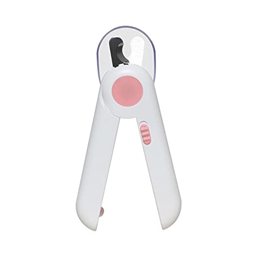 Cortauñas para gatos, cortaúñas para mascotas con luz LED, recortadoras con protector de seguridad para evitar el corte excesivo, lima de uñas gratis para cobayas, cachorro, gatito,conejo,rosa pájaro