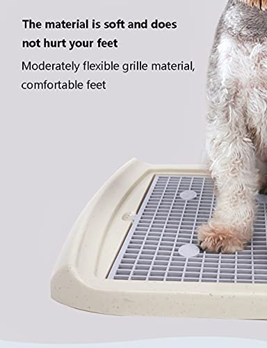 CRANB Aseo Extra Grande para Mascotas Plana, diseño de Columna de Gran tamaño, Entrenamiento de Perros Grande de tamaño Mediano, bandejas de baño para Perros al Aire Libre Interior Limpieza fácil