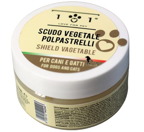 Crema Natural para Patas de Perros y Gatos, 50ml - Apta contra La Nieve Y El Frío - Bálsamo Hidratante Que Realiza Acción Defensiva - Restaura Y Repara Las Almohadillas - Linea 101