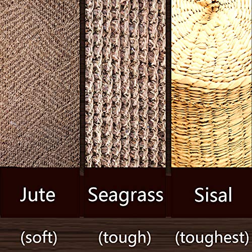 Cuerda de sisal 6mm para Gato Raspador Repare y reemplace el poste rascador Cat, Bricolaje Muebles para rascar: árbol para gatos, alfombra y tapete, juguetes para patear gatos, yute 10m/33 pies