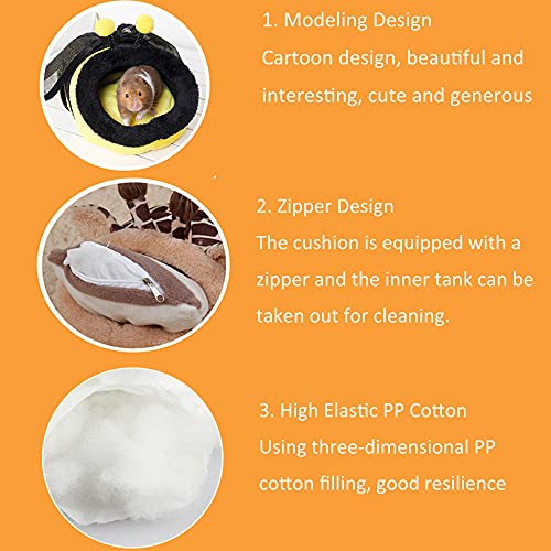 Cueva de Felpa para Mascotas, Cama para Mascotas, Cama para Perro Durmiendo, Nido para Mascotas, Cama de Hámster, Cama para Animales, para Hámster