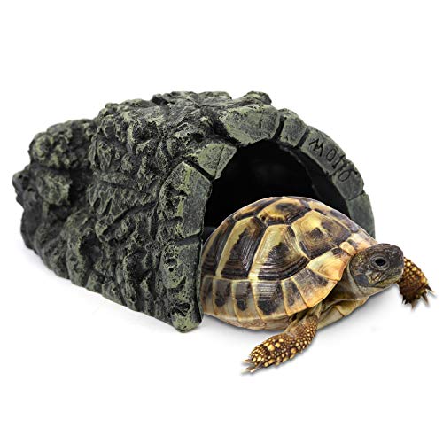 Cueva de Resina de Reptiles, DecoracióN Reptiles, HáBitat Oculto Tortugas, Decoración Acuarios Cueva Tortugas, Utilizado para Lagartos Tortugas Anfibios
