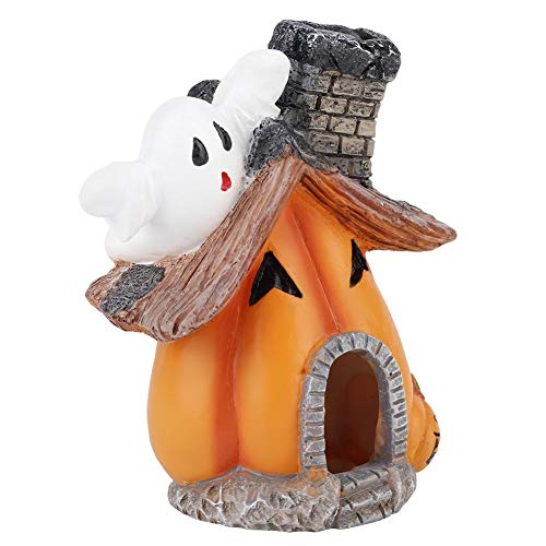 Cuque Venta Loca Calabaza de Resina de pecera no tóxica, Adornos de Calabaza de Acuario de Verduras de Resina, para Peces camarones