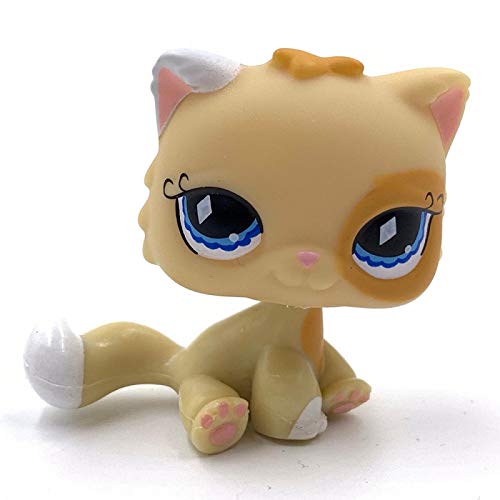 CXSM LPS Cat Gato Raro Tienda de Mascotas Juguetes Lindos Soporte Pelo Corto Gatito Perro Salchicha Collie Gran danés Spaniel Cachorro colección de Animales Originales 3585