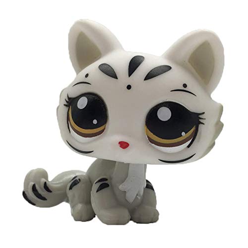 CXSM LPS Cat Gato Raro Tienda de Mascotas Juguetes Lindos Soporte Pelo Corto Gatito Perro Salchicha Collie Gran danés Spaniel Cachorro colección de Animales Originales 3585