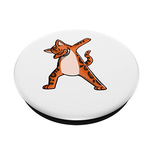 Dabbing Gato Bengala Mascota PopSockets PopGrip: Agarre intercambiable para Teléfonos y Tabletas
