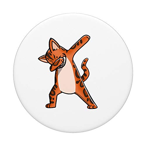 Dabbing Gato Bengala Mascota PopSockets PopGrip: Agarre intercambiable para Teléfonos y Tabletas