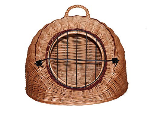 Damian-Wiklina Cesta de Mimbre Rejilla y asa/Cesta de Transporte/Cueva de transporte/50 x 40 x 45 cm – Productor