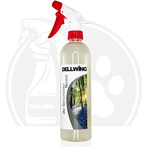 DELLWING Der geruchsskiller Premium Box - Spray neutralizador de olores (3 x 250 ml) - Eliminador de olores microbiológico para casa, gatos, perros, zapatos, humo, ropa, etc