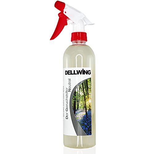DELLWING Der geruchsskiller Premium Box - Spray neutralizador de olores (3 x 250 ml) - Eliminador de olores microbiológico para casa, gatos, perros, zapatos, humo, ropa, etc