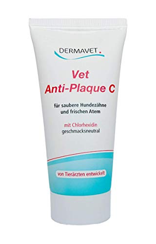 DERMAVET Lavapirox Pasta dental del veterinario con clorhexidina Vet Anti-Plaque C contra sarro y inflamación de las encías.