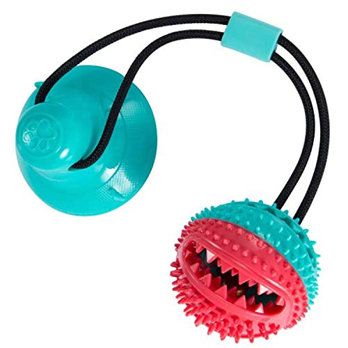 Desconocido Juguetes para Perros- Juguete ANTIDEPRESIVO-Juguetes Limpia Dientes-Juguetes DE Cuerda con Ventosa-Juguetes para MORDEDURA-Juguete Multifuncional para Mascotas-Ventosa DE Alta SUJECION