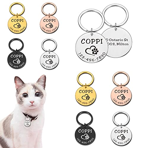 DHDHWL Placas Identificación Perros 1pcs mascota IDENTIFICACIÓN Etiquetas Accesorios for cuello de perro PET PERROS NOMBRES DE PERROS Etiquetas Anti-perdidas Personalizado Perro Perro Puppy Colgante g