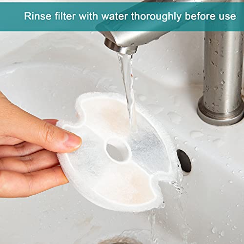 Diealles Shine Filtros Fuente para Gatos, Paquete de 4 Filtros Fuente Gatos con Resina y Carbón Activo, Filtro de Fuente de Agua para Gatos para Fuentes de Flores