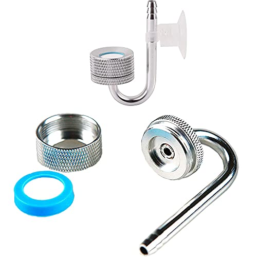 Difusor Co2, Difusor Co2 Acuario, Atomizador Co2, Atomizador Acuario, Atomizador Co2 Acuario, Refinador Co2 Acuarios, Difusor Sistema Atomizador Acuario, para Pecera, Planta de Acuario, Plateado