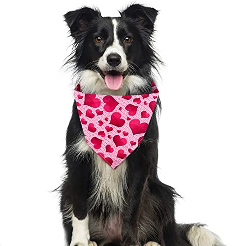 Disfraces para Accesorio Mascota Romántico Triángulo Baberos Collares Perros y Gatos Bufanda día de San Valentín Mascota Clásica Cachorro y Gatito Lindo Chales Pañuelo Bufandas Triangular