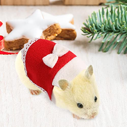 Disfraz de animal pequeño, lindo arnés para mascotas, chaleco decorativo con lazo, camiseta acogedora para conejillo de indias, hurón, conejito, gatito, chihuahua y otros animales pequeños My99 ushomi