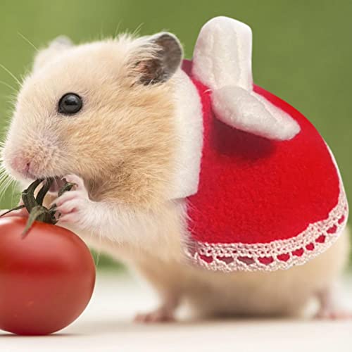 Disfraz de animal pequeño, lindo arnés para mascotas, chaleco decorativo con lazo, camiseta acogedora para conejillo de indias, hurón, conejito, gatito, chihuahua y otros animales pequeños My99 ushomi