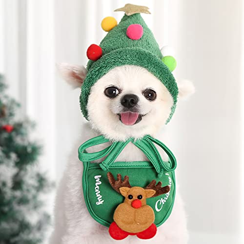 Disfraz de Navidad para mascotas, gato o perro, color rojo, talla L