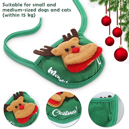 Disfraz de Navidad para mascotas, gato o perro, color rojo, talla L