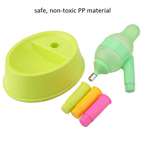 Dispensador de Agua para Mascotas Gato de Mascotas Gato de pie Dispensador de Agua de Gato Perro de pie Tazón de Fuente de Agua de Altura Ajustable Botella de Bebida con Boquilla antigoteo(Verde)