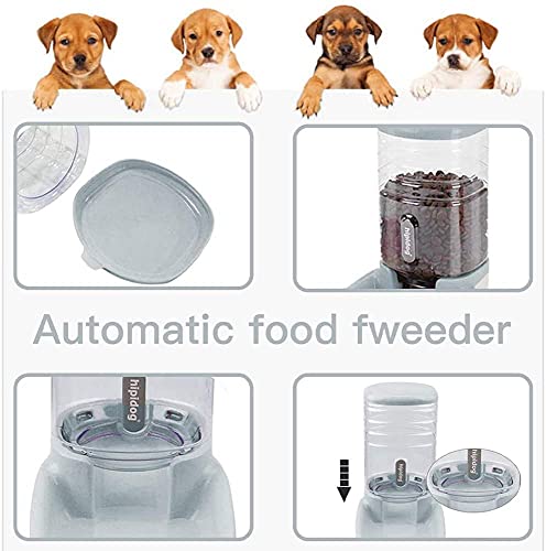 Dispensador de croquetas y agua 3,8 l, comedero y bebedores, cuenco automático para gato, perro, conejo,