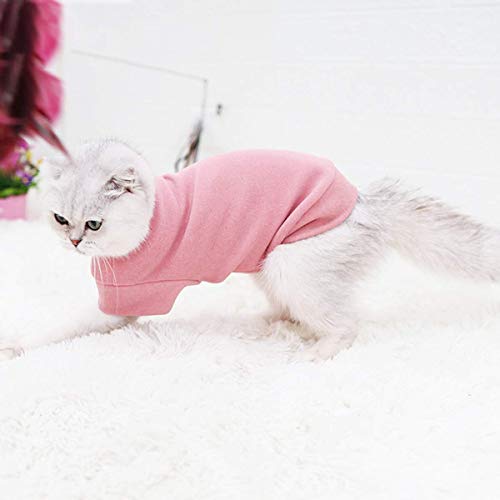 Dociote Jersey para Perro Pequeño- Ropa para Perros y Gato Chaleco Suéter para Invierno para Perro Mascotas pequeño y medianos M Rosa