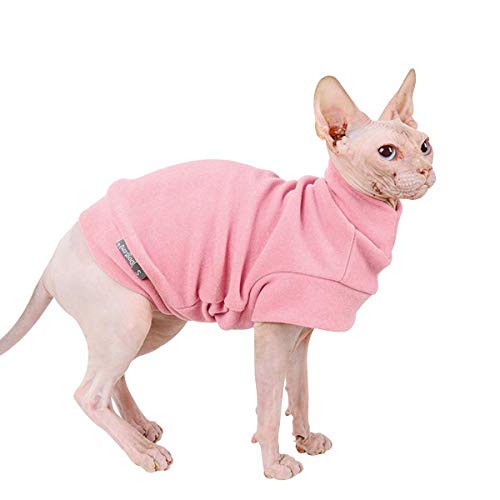 Dociote Jersey para Perro Pequeño- Ropa para Perros y Gato Chaleco Suéter para Invierno para Perro Mascotas pequeño y medianos M Rosa