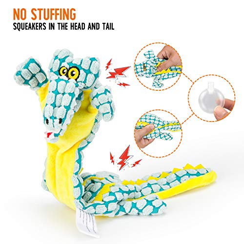 Dog Squeaky Toys Peluches para perros Chew No Stuffing Puppy Toys Juguetes de cuerda duraderos